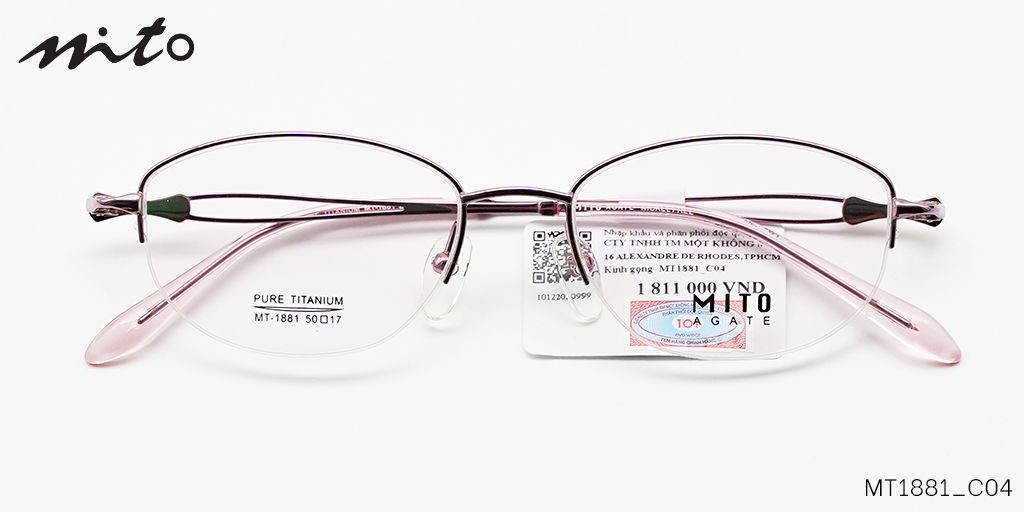Gọng Kính Mito Pure-Titanium MT1881_C04 - Hover
