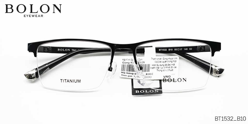 GỌNG KÍNH TITANIUM BOLON BT1532_B10 - Hover