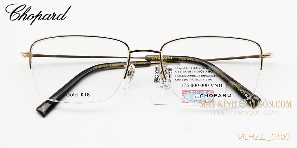 Gọng Kính Chopard VCHG22J 0100 - Hover