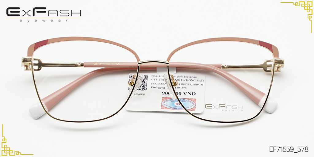 Gọng Kính Hợp Kim Exfash EF71559_578 - Hover