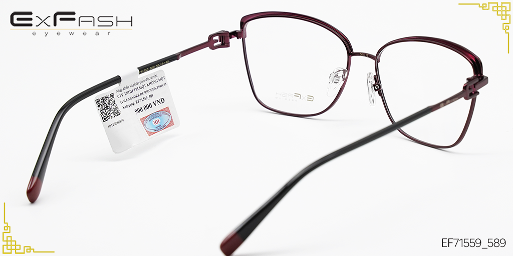 Gọng Kính Hợp Kim Exfash EF71559_589 - Hình 4