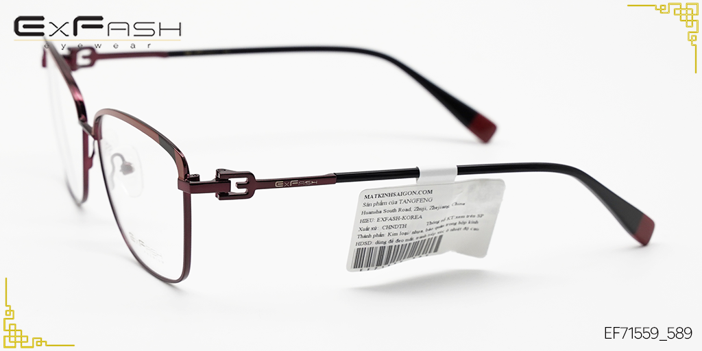Gọng Kính Hợp Kim Exfash EF71559_589 - Hình 5