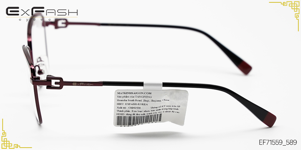 Gọng Kính Hợp Kim Exfash EF71559_589 - Hình 6
