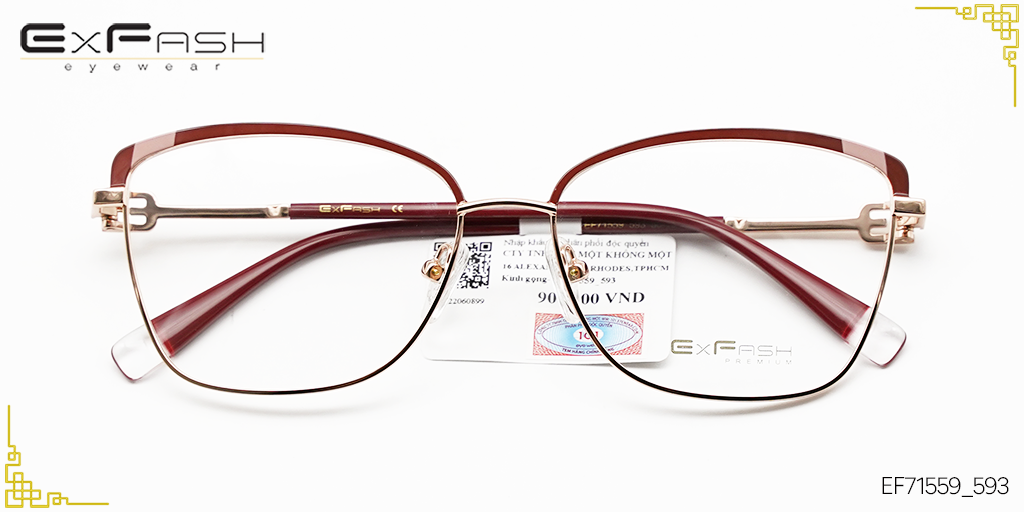 Gọng Kính Hợp Kim Exfash EF71559_593 - Hover