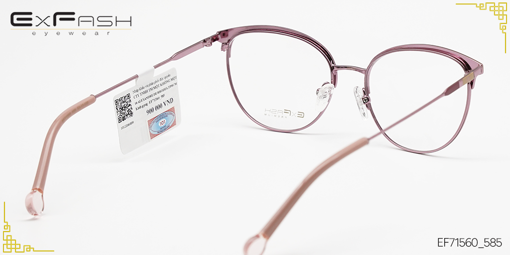 Gọng Kính Hợp Kim Exfash EF71560_585 - Hình 4