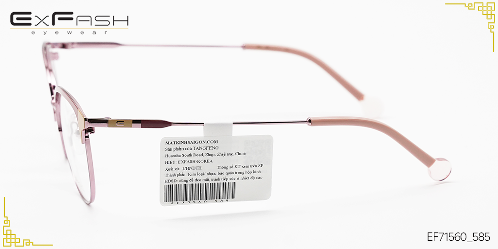 Gọng Kính Hợp Kim Exfash EF71560_585 - Hình 5