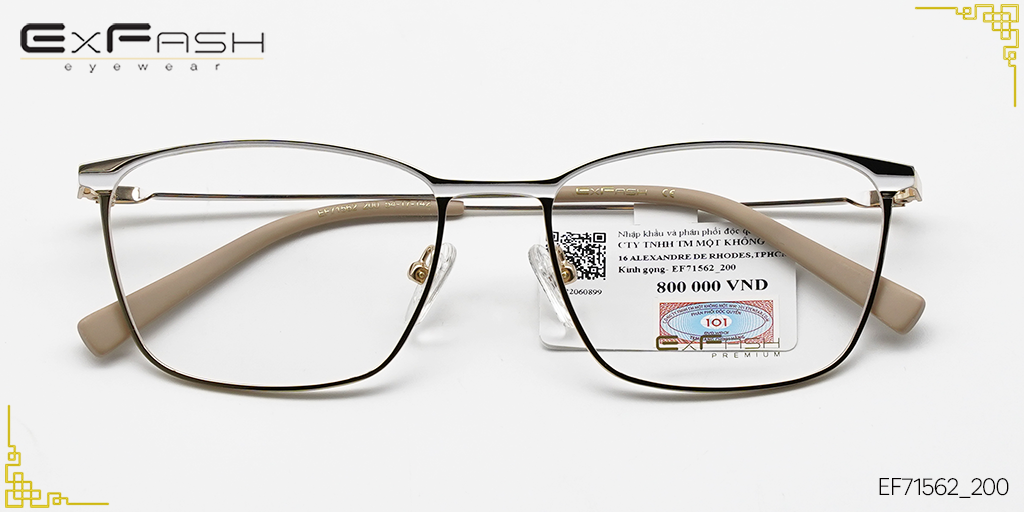 Gọng Kính Hợp Kim Exfash EF71562_200 - Hover