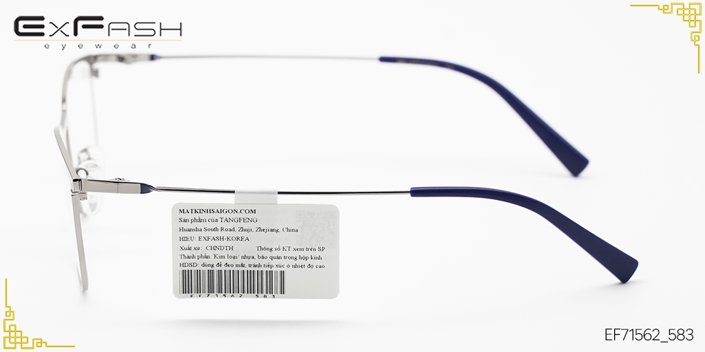 Gọng Kính Hợp Kim Exfash EF71562_583 - Hình 6