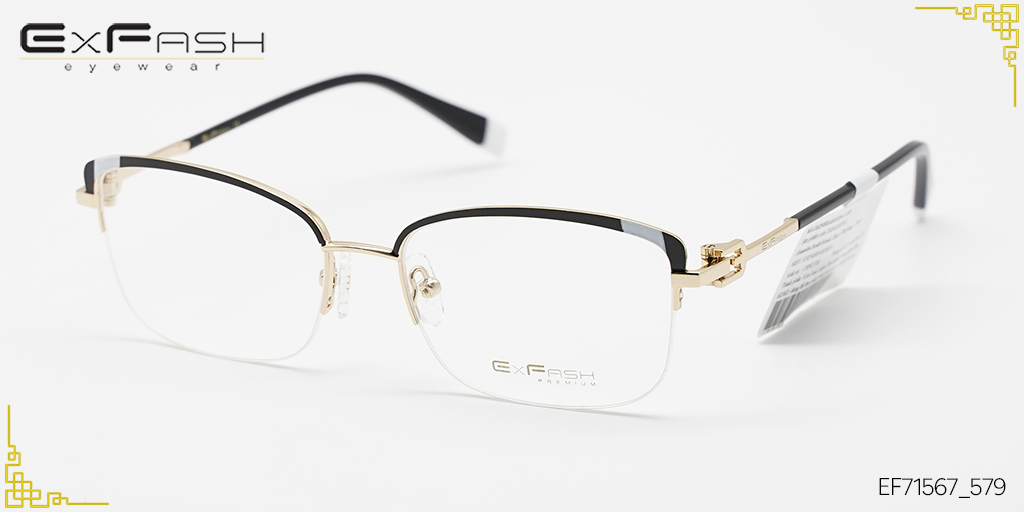 Gọng Kính Hợp Kim Exfash EF71567_579