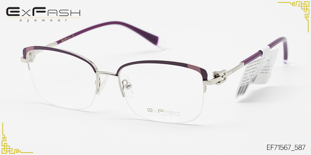 Gọng Kính Hợp Kim Exfash EF71567_587