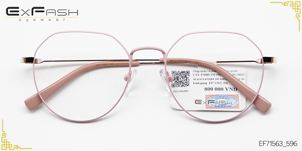 Gọng Kính Hợp Kim Exfash EF71563_596 - Hover