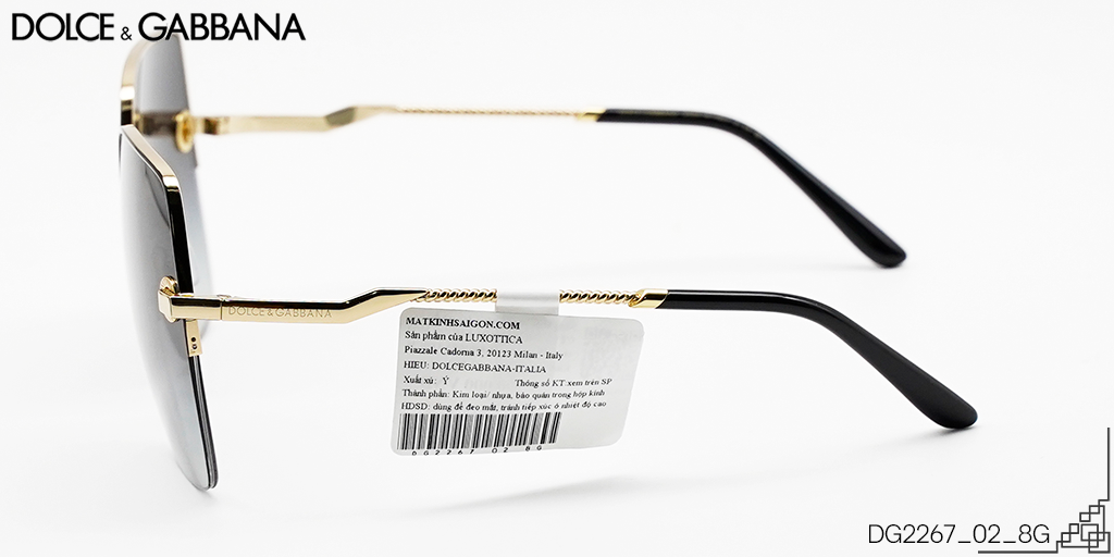 Kính Mát Dolce & Gabbana DG2267 02 8G - Hình 6