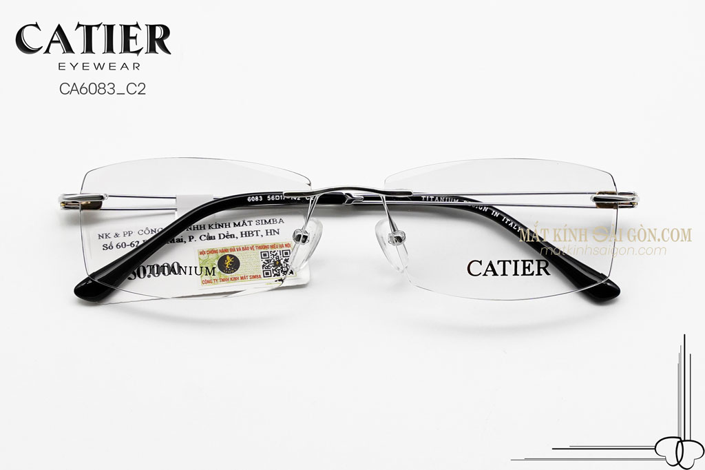 Gọng Kính Khoan Catier CA6083 C2 - Hover