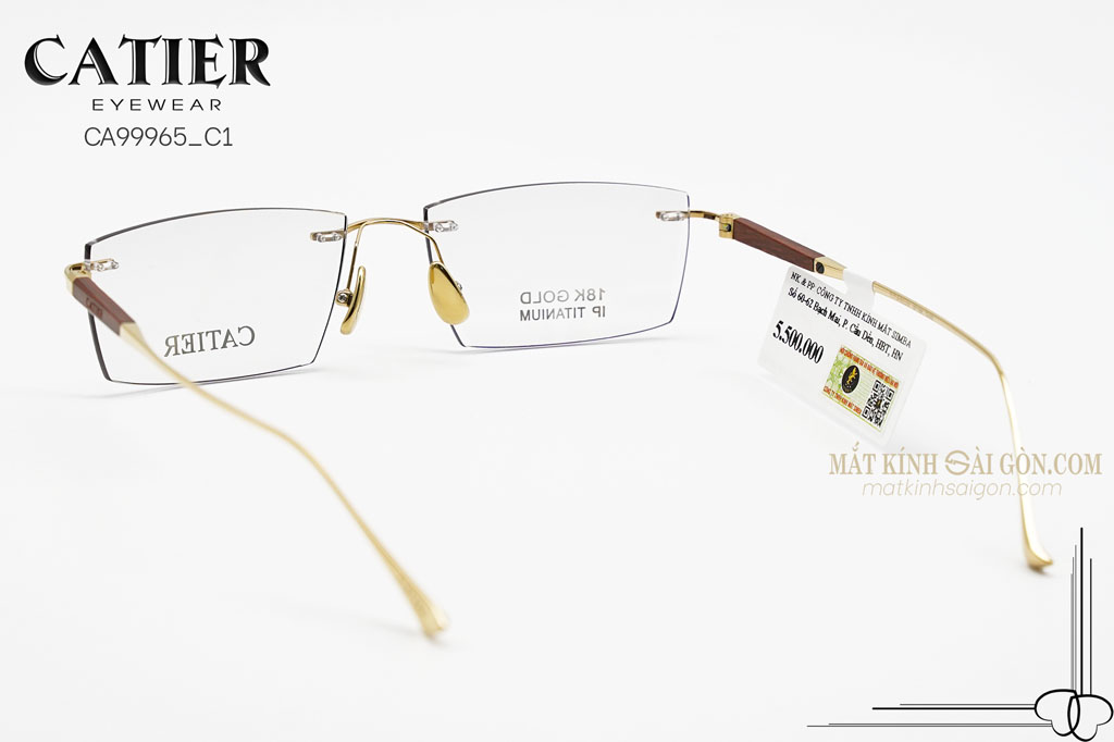 Gọng Kính Titanium Catier CA99965 C1 - Hình 4