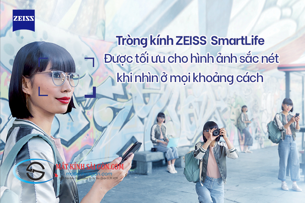 Tròng Kính Đơn Tròng 1.56 ZEISS SmartLife - Hover