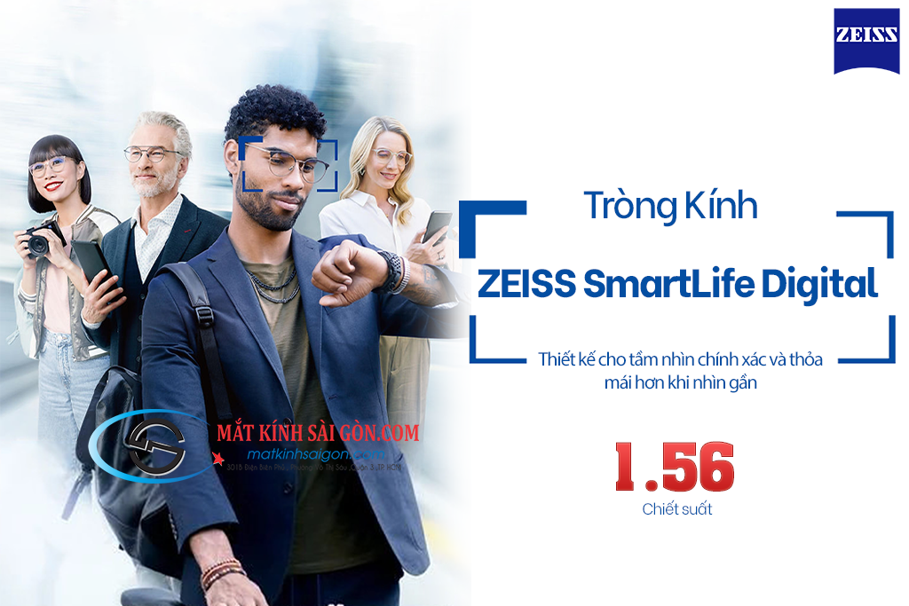Tròng Kính 1.56 ZEISS SmartLife Digital