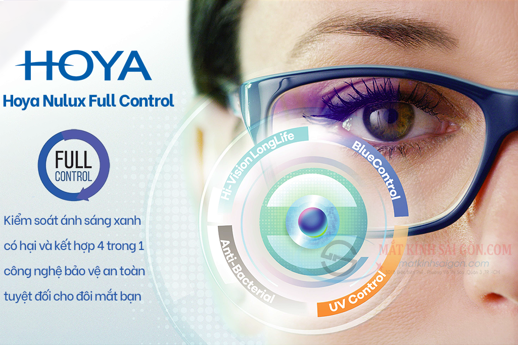 Tròng Kính 1.55 HOYA Nulux Full Control - Hover