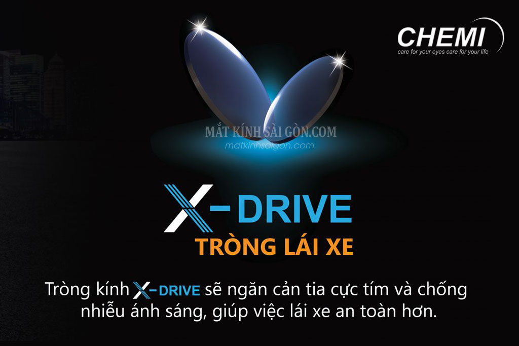 TRÒNG KÍNH 1.60 CHEMI X-DRIVE - Hover