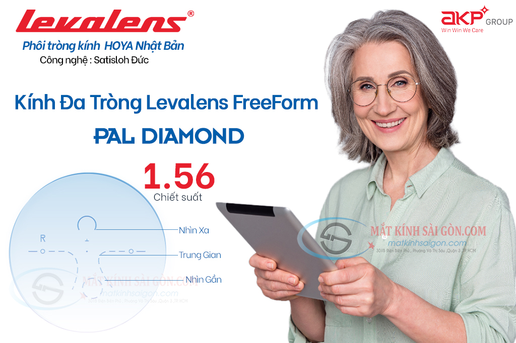 KÍNH ĐA TRÒNG 1.56 LEVALENS PAL DIAMOND