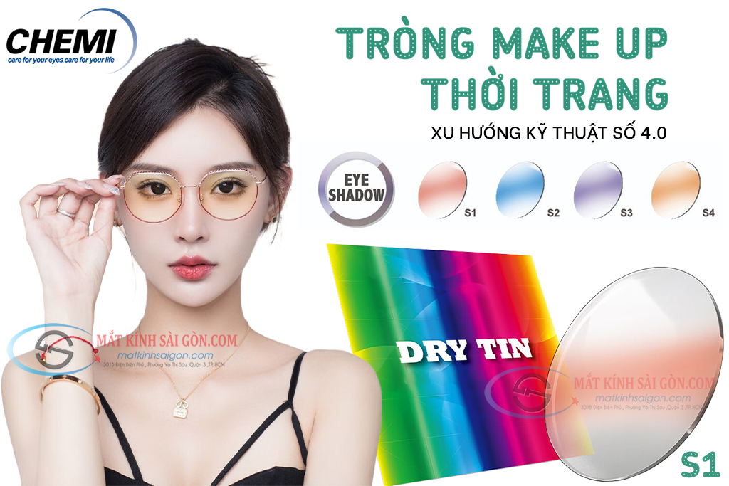 TRÒNG KÍNH CẬN MÀU 1.60 CHEMI DRYTIN - Hình 4