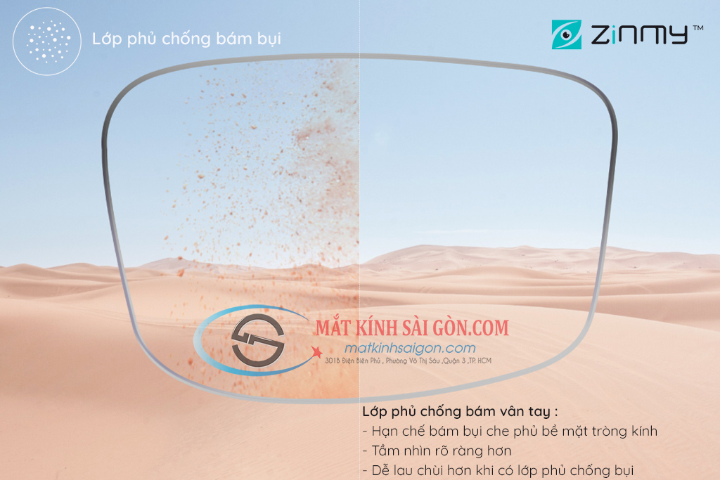 TRÒNG KÍNH ĐỔI MÀU 1.60 ZINMY BLUE TRANSFOMER - Hình 5