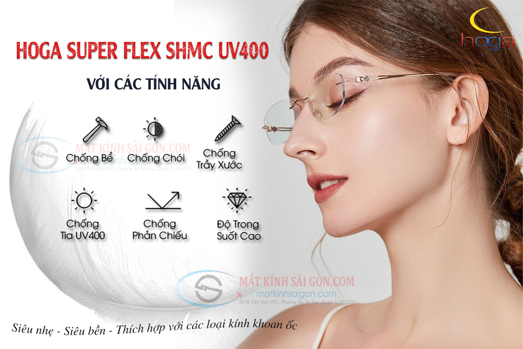 TRÒNG KÍNH CHỐNG BỂ HOGA 1.56 SUPER FLEX - Hover