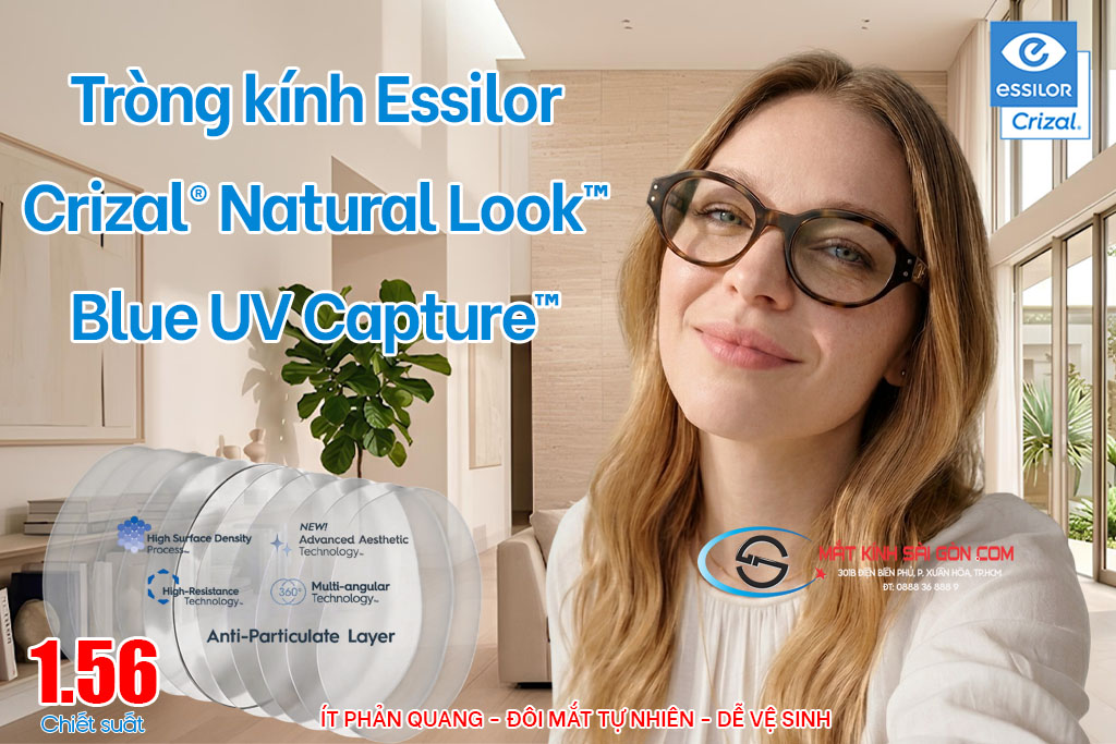 TRÒNG KÍNH  1.56 ESSILOR CRIZAL NATURAL LOOK